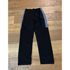 AND1 Men's Black Grey Activewear Track Pants Gym Basketball Drawstring Size S